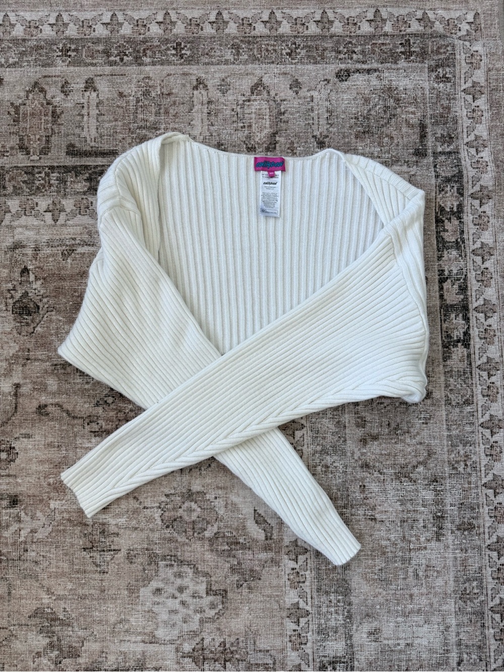 Edikted White Bolero Sweater
